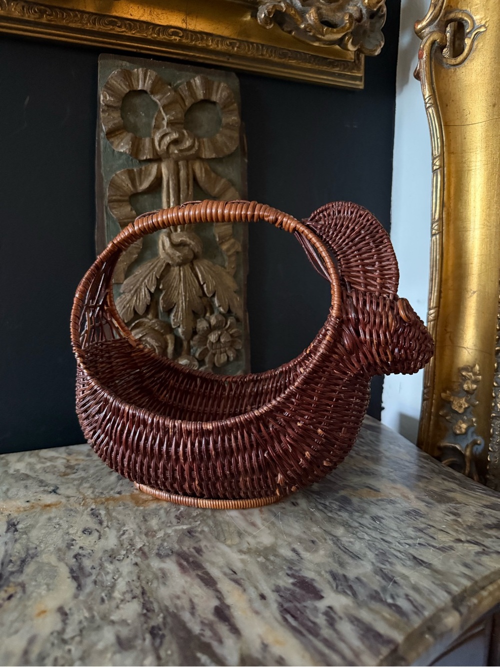 Woven Rabbit Basket - Picture 3 of 5